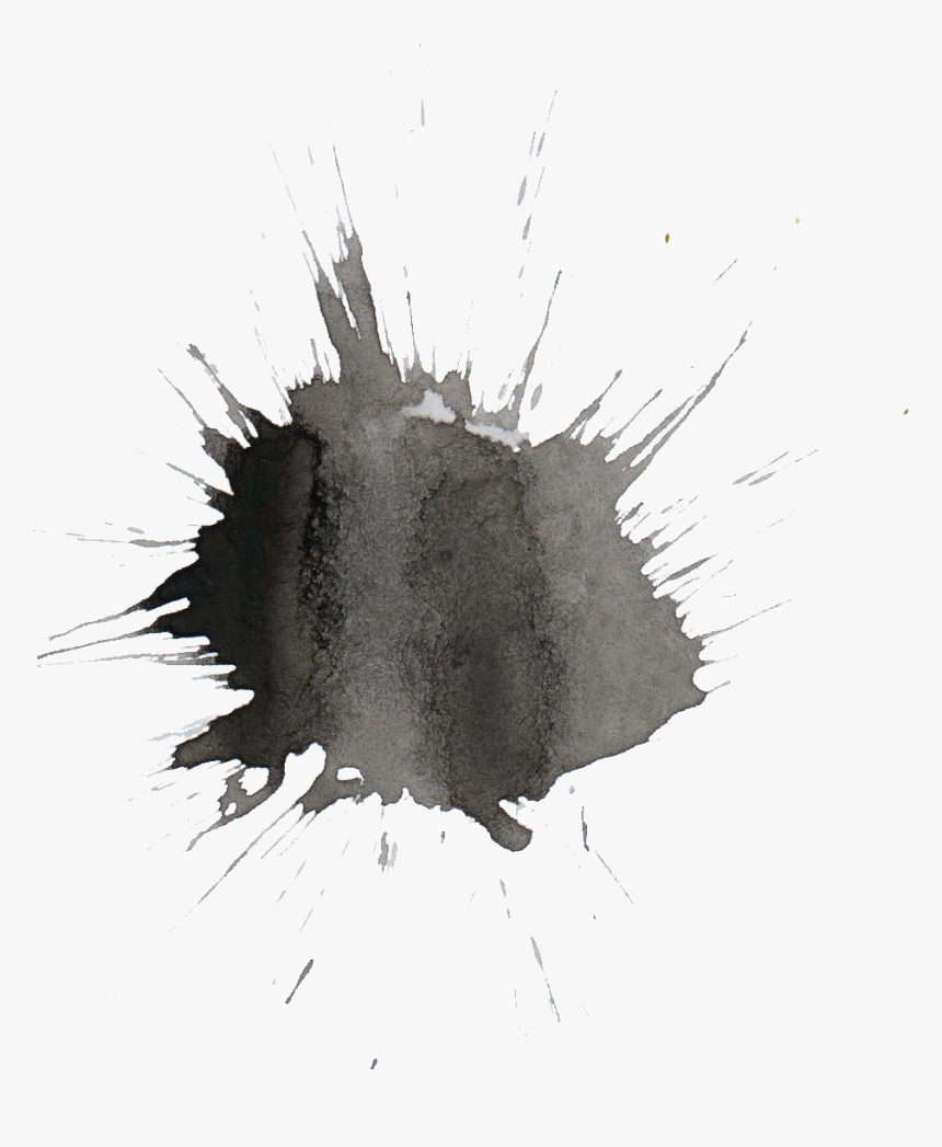 Black And White Watercolor Png, Transparent Png, Free Download