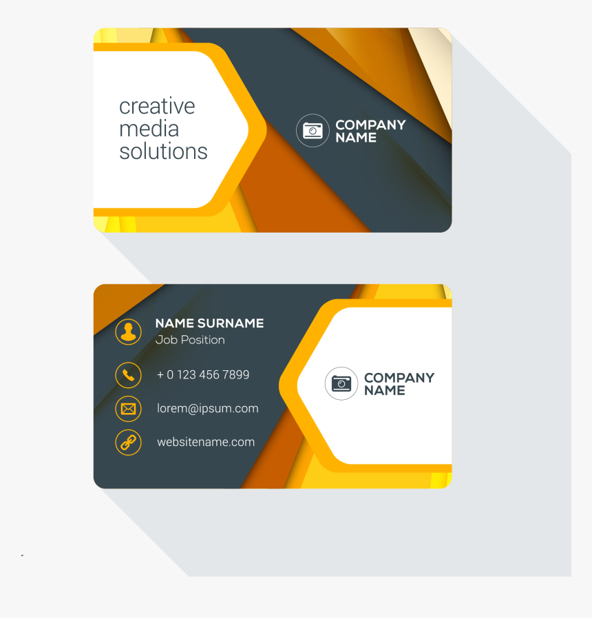 Clip Art Creative Business Cards Design - Visiting Card Design Png Free, Transparent Png, Free Download