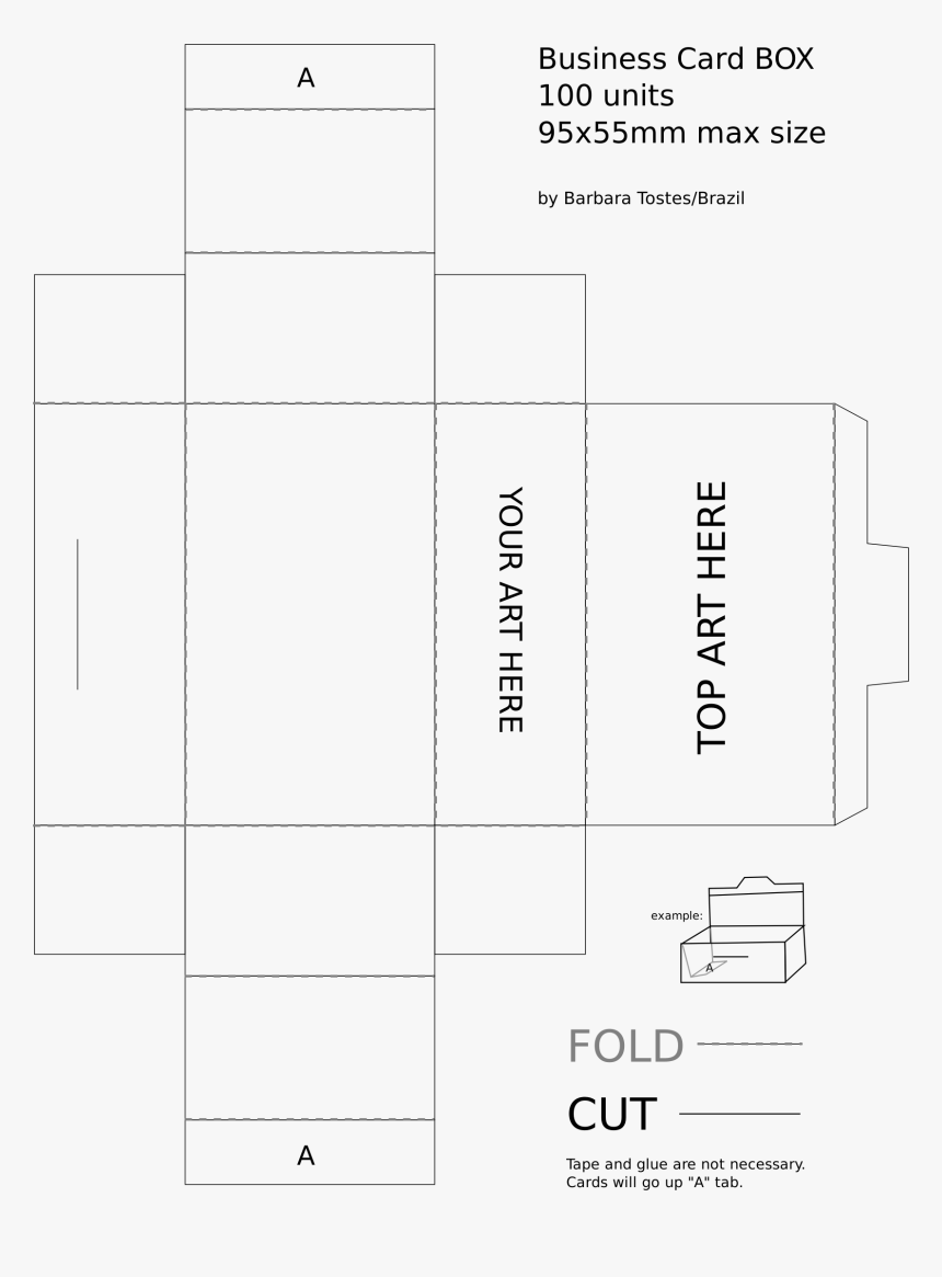 Business Card Box Clip Arts - Business Card Box Size, HD Png Download, Free Download