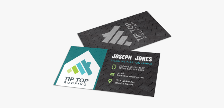 Awesome Roofing Business Card Template Preview - Calling Card Sample Band, HD Png Download, Free Download