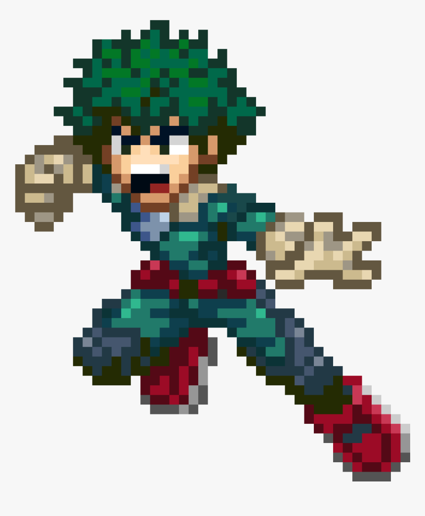 My Hero Academia Pixel Art Deku, HD Png Download, Free Download