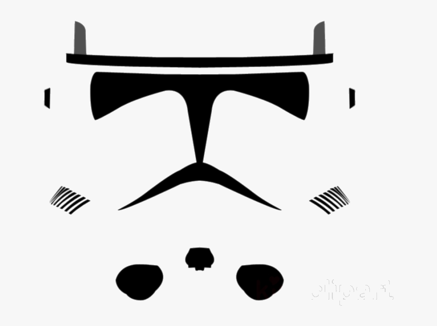 Stormtrooper Clone Helmet Clipart Trooper Transparent - Star Wars Wolfpack Logo, HD Png Download, Free Download