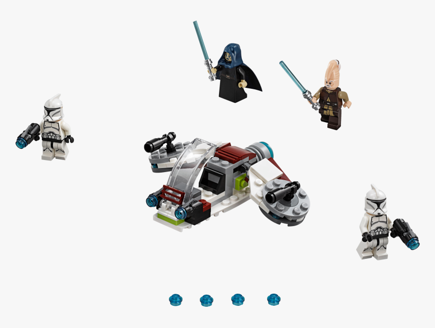 Lego Star Wars Jedi And Clone Trooper Battle Pack 75206, HD Png Download, Free Download