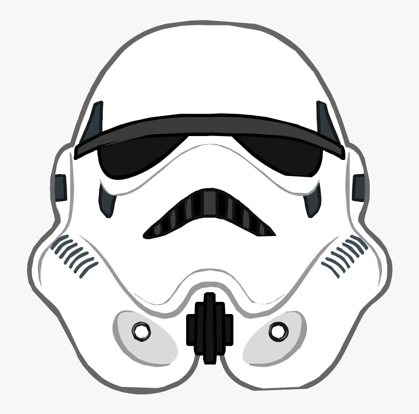 Stormtrooper Club Penguin Helmet Clipart R-d Anakin - Casco Soldado Star Wars Png, Transparent Png, Free Download