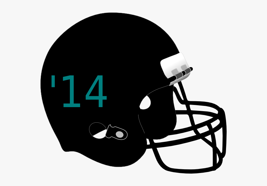Football Helmet Svg Clip Arts - Black Football Helmet Png, Transparent Png, Free Download