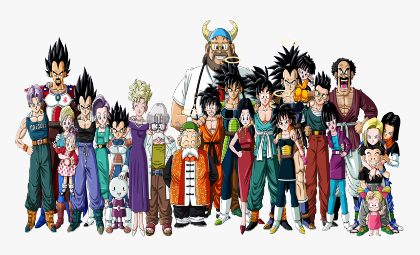 Familia De Goku Y Vegeta, HD Png Download - kindpng