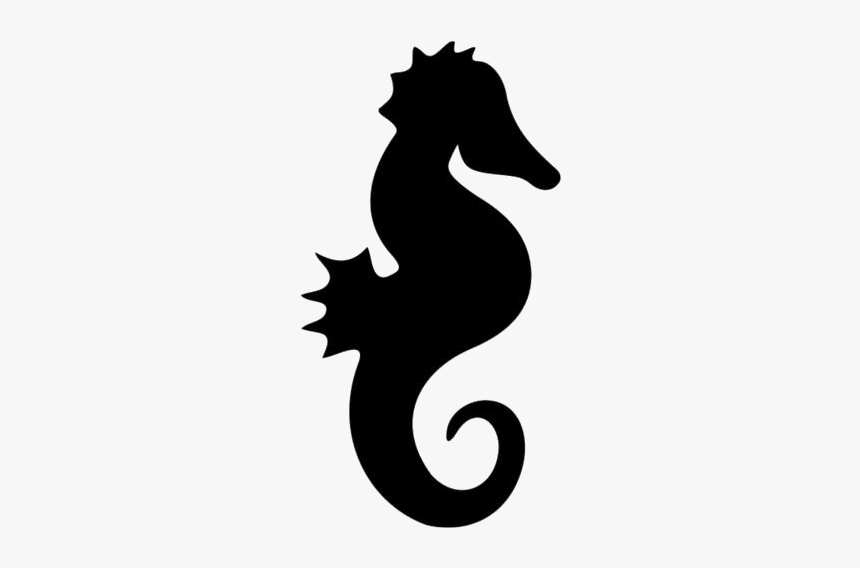 Transparent Seahorse Clipart, Seahorse Png Image - Silhouette Sea Life Clipart, Png Download, Free Download