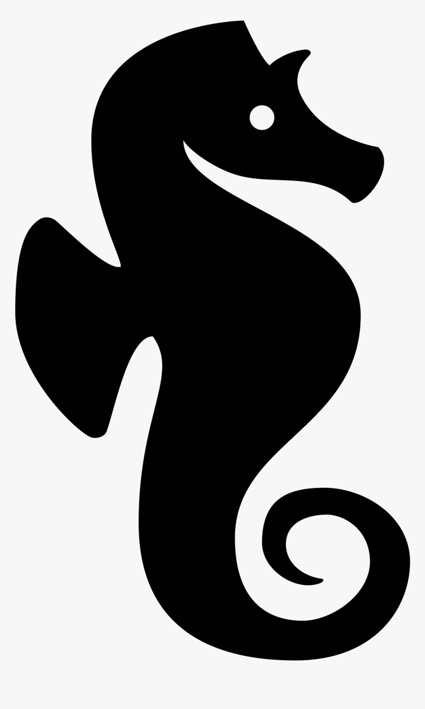 Transparent Nemo Transparent Png - Black And White Seahorse Clipart, Png Download, Free Download