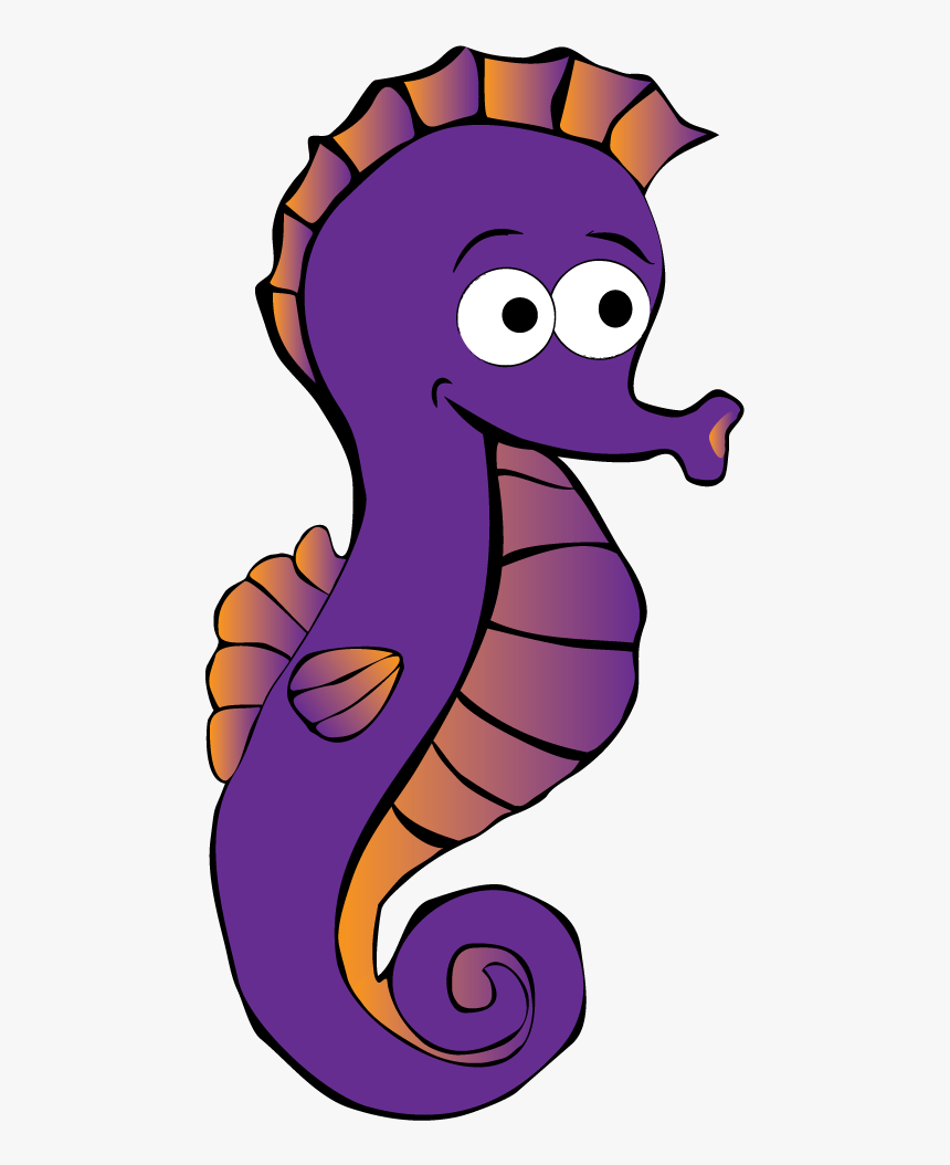 Sea Horse Cartoon Png, Transparent Png, Free Download