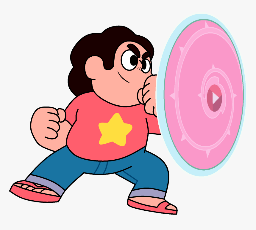 Stevenuniverse Theoryzone Wikia - Steven Universe With Shield, HD Png Download, Free Download