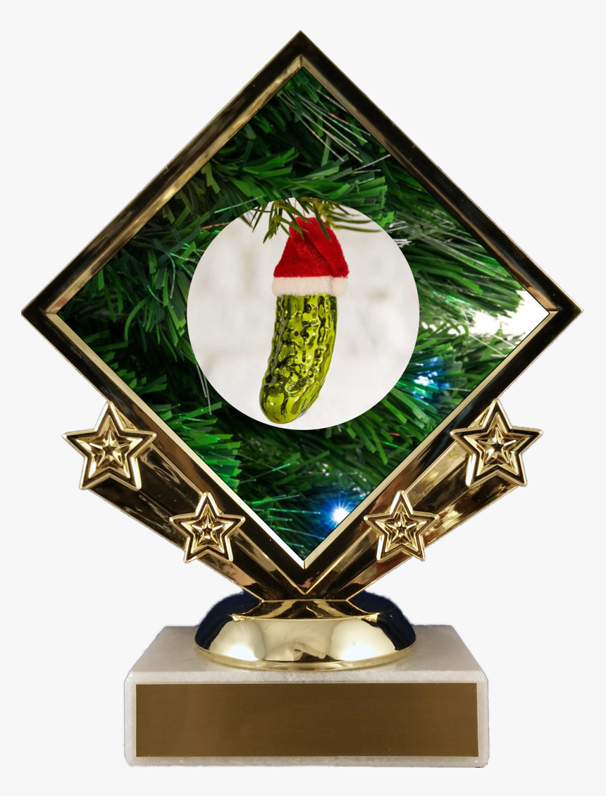 Diamond Star Christmas Pickle Logo Trophy Trophy Schoppy"s - Corn Dog Trophy, HD Png Download, Free Download