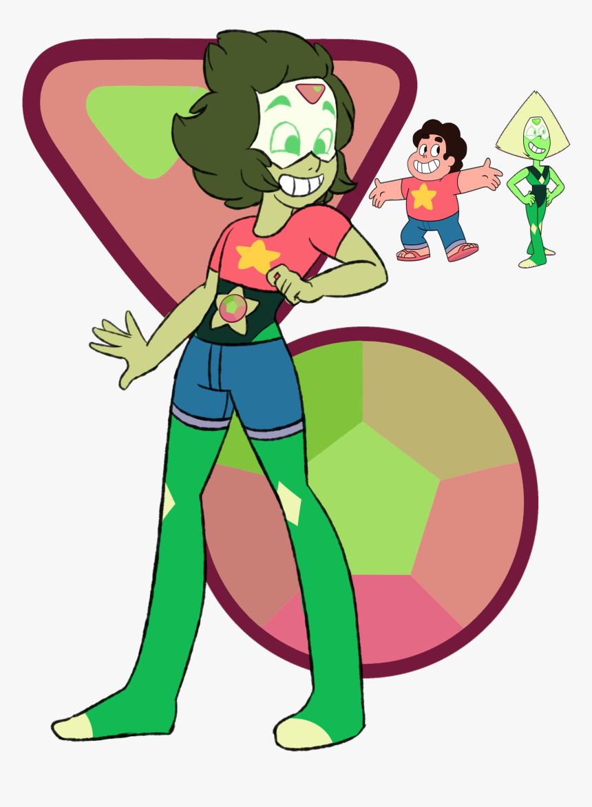 Watermelon Tourmaline Steven Universe - Peridot X Steven Fusion, HD Png Download, Free Download