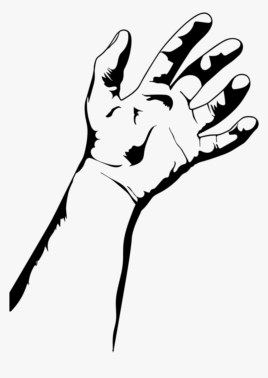 Transparent Open Hand Clipart Hand Drawing Clipart Hd Png Download Kindpng