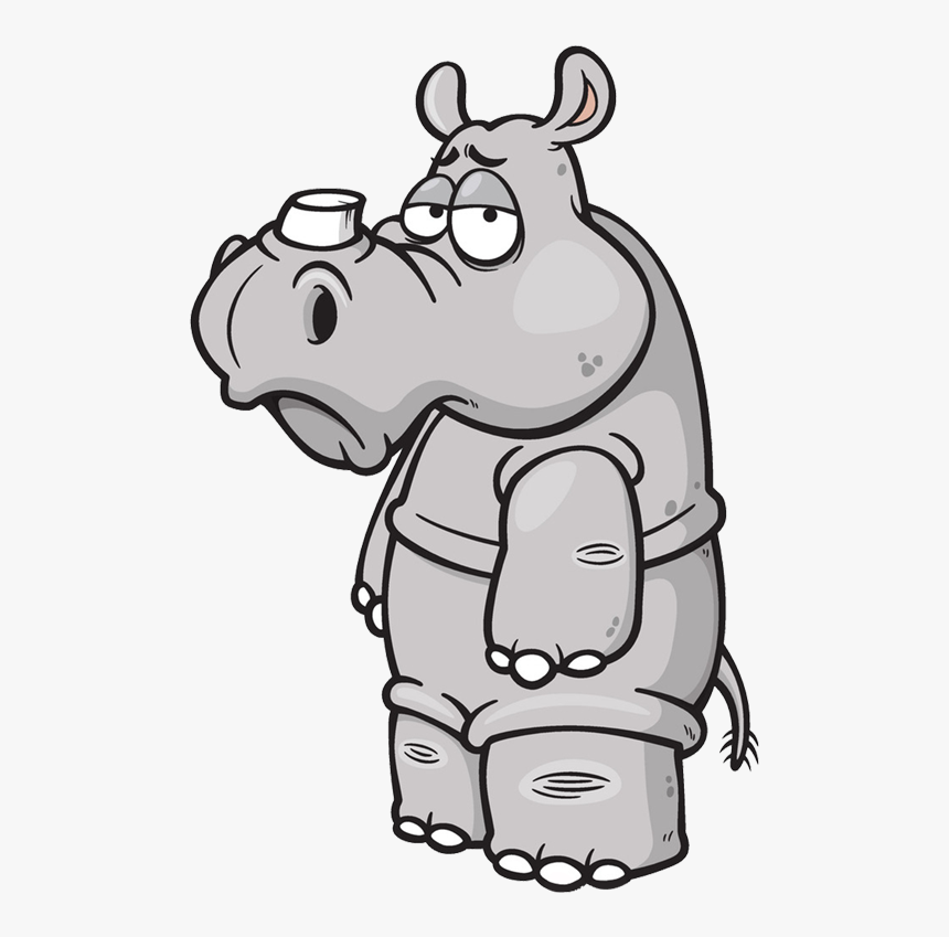 Rhinoceros Cartoon Clip Art - Rhinoceros, HD Png Download, Free Download