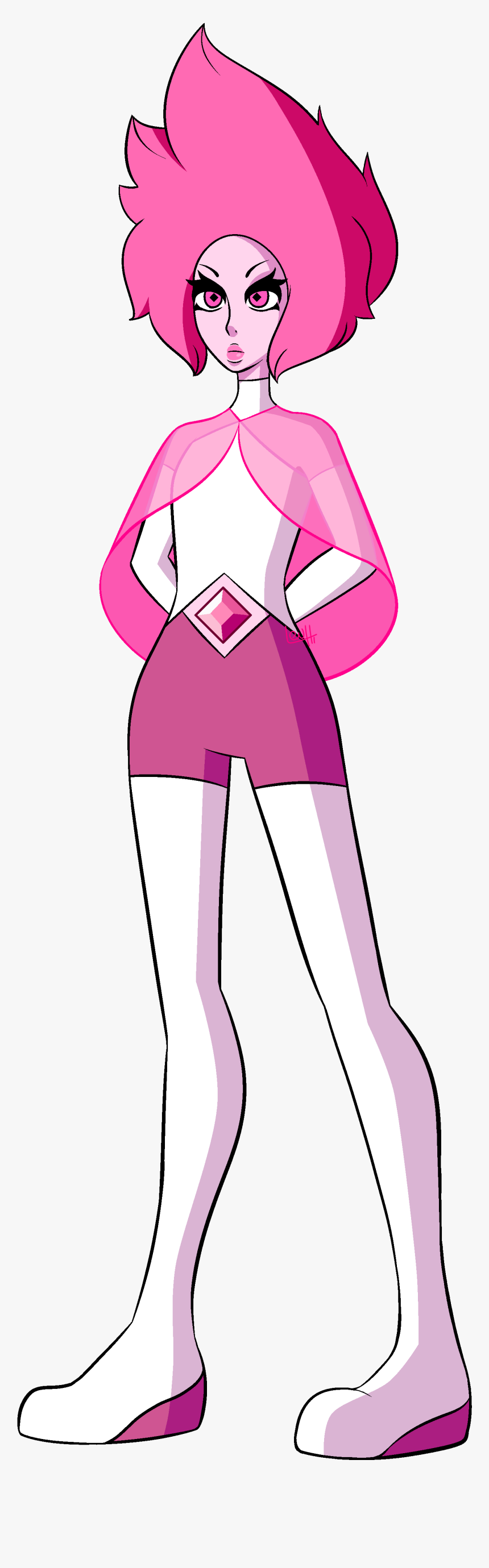 Pink Diamond Interpretation By Lenhi - Pink Diamond Steven Universe Design, HD Png Download, Free Download