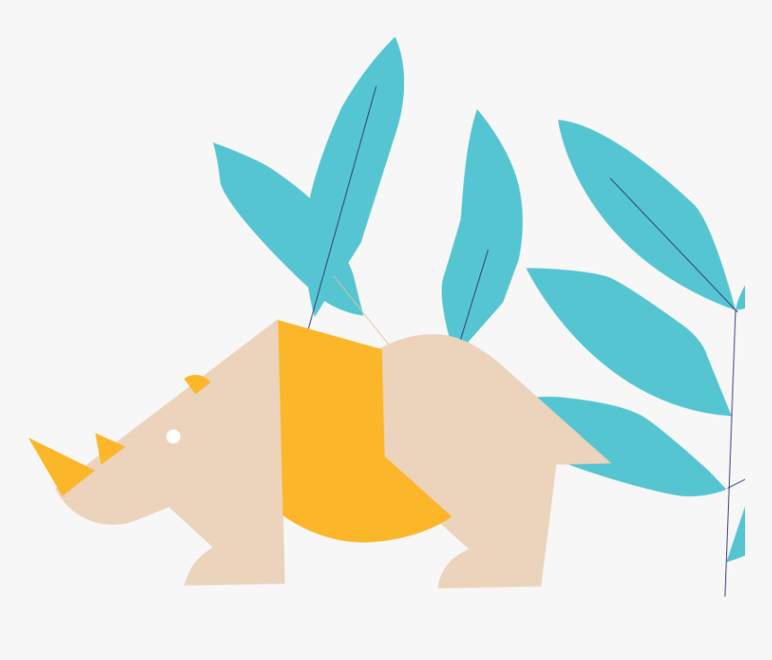 Rhino Illustration - Say Rhino Logo, HD Png Download, Free Download