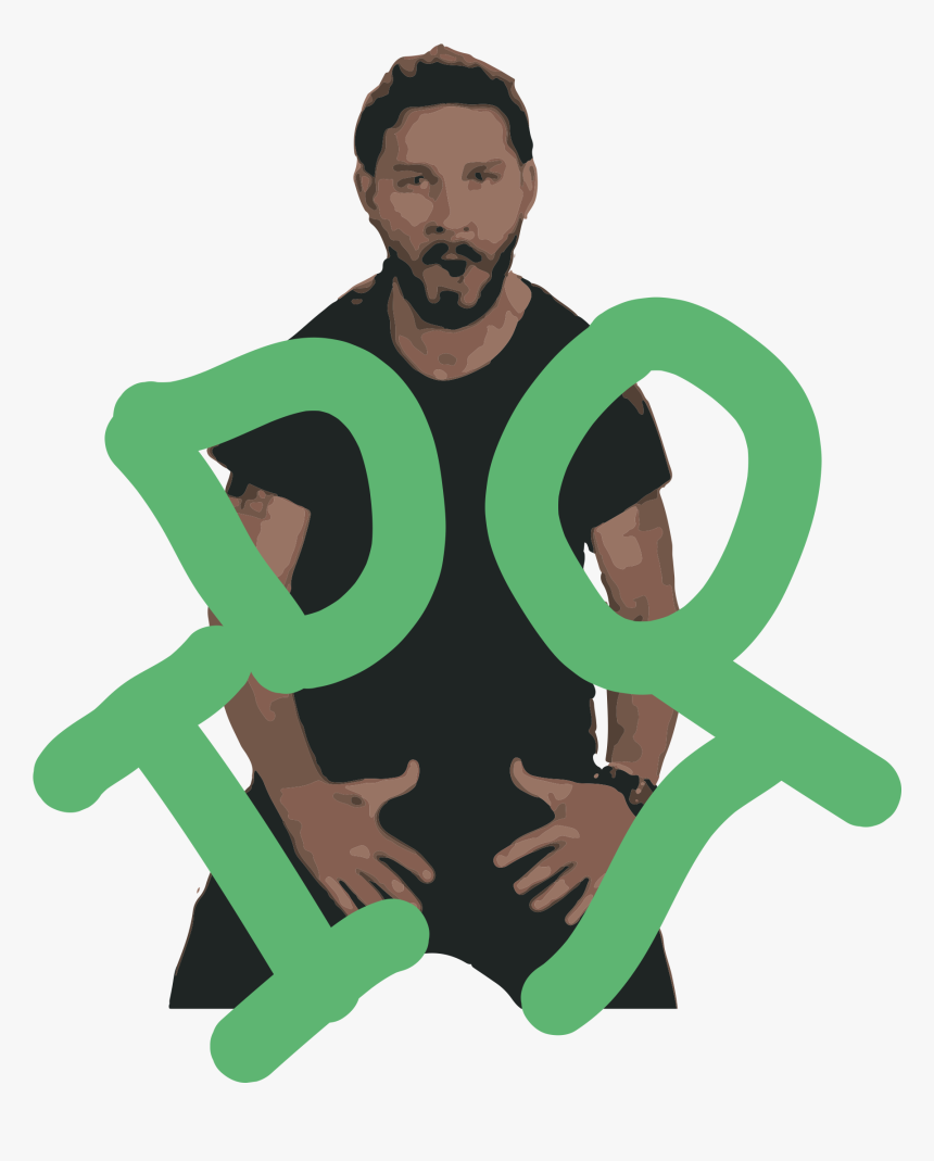 Drawn By Computer - Shia Labeouf Just Do It Sticker, HD Png Download, Free Download