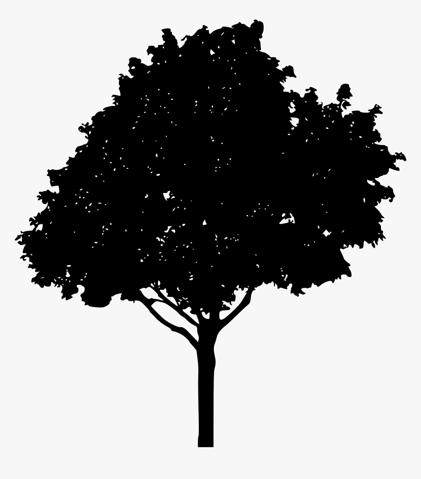 Transparent Treeline Silhouette Png - Maple Tree Silhouette Clip Art, Png Download, Free Download