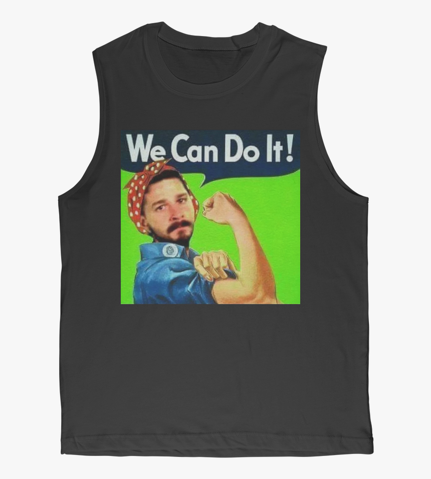 We Can Do It Meme ﻿classic Adult Muscle Top - Shia Labeouf We Can Do, HD Png Download, Free Download