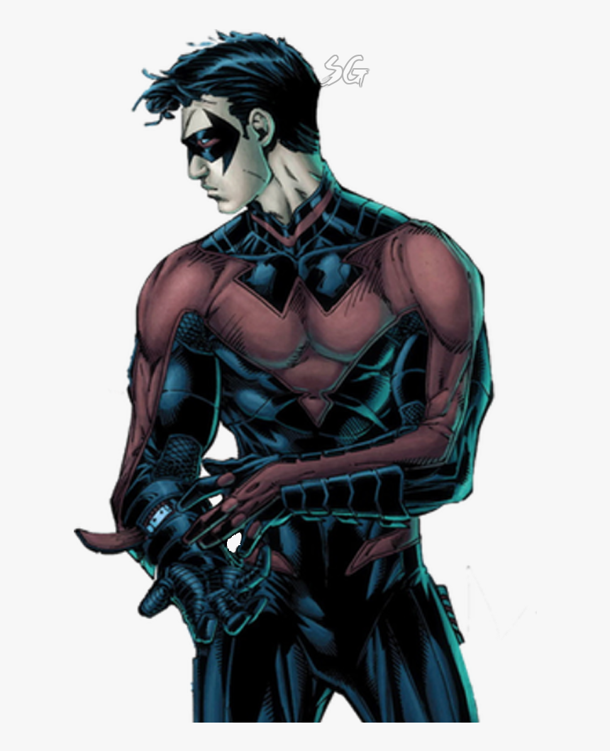 Nightwing Png Picture - Nightwing And Harley Quinn Fan Art, Transparent Png, Free Download