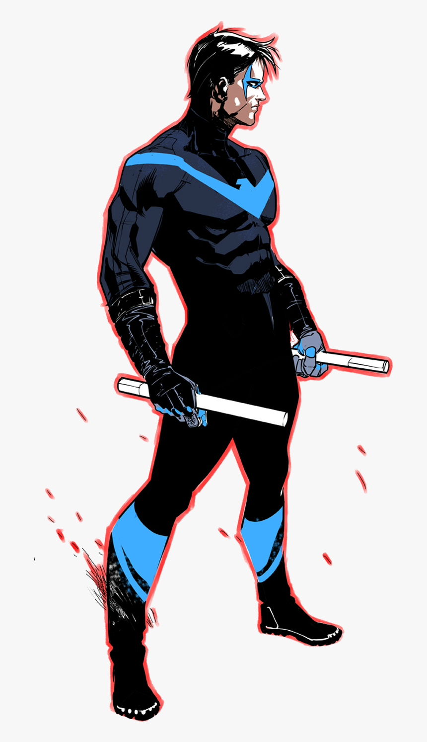 Dc Comics Nightwing Rebirth, HD Png Download - kindpng