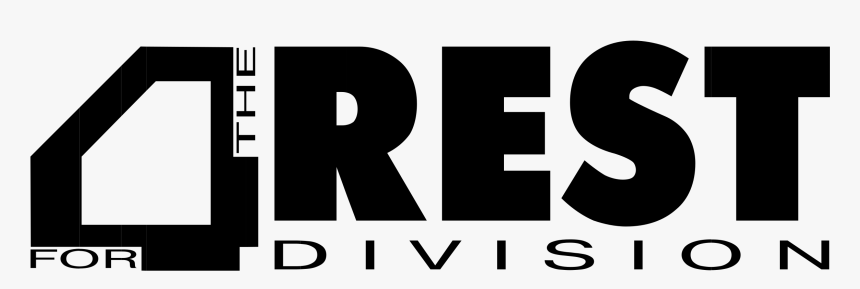 4 Rest For The Division Logo Png Transparent - Number Logo Design, Png Download, Free Download