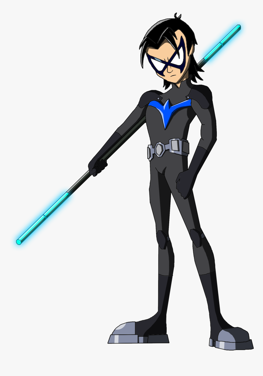 Dc New Teen Titans Nightwing Moheart Teen Titans Original - Teen Titans 2003 Nightwing, HD Png Download, Free Download