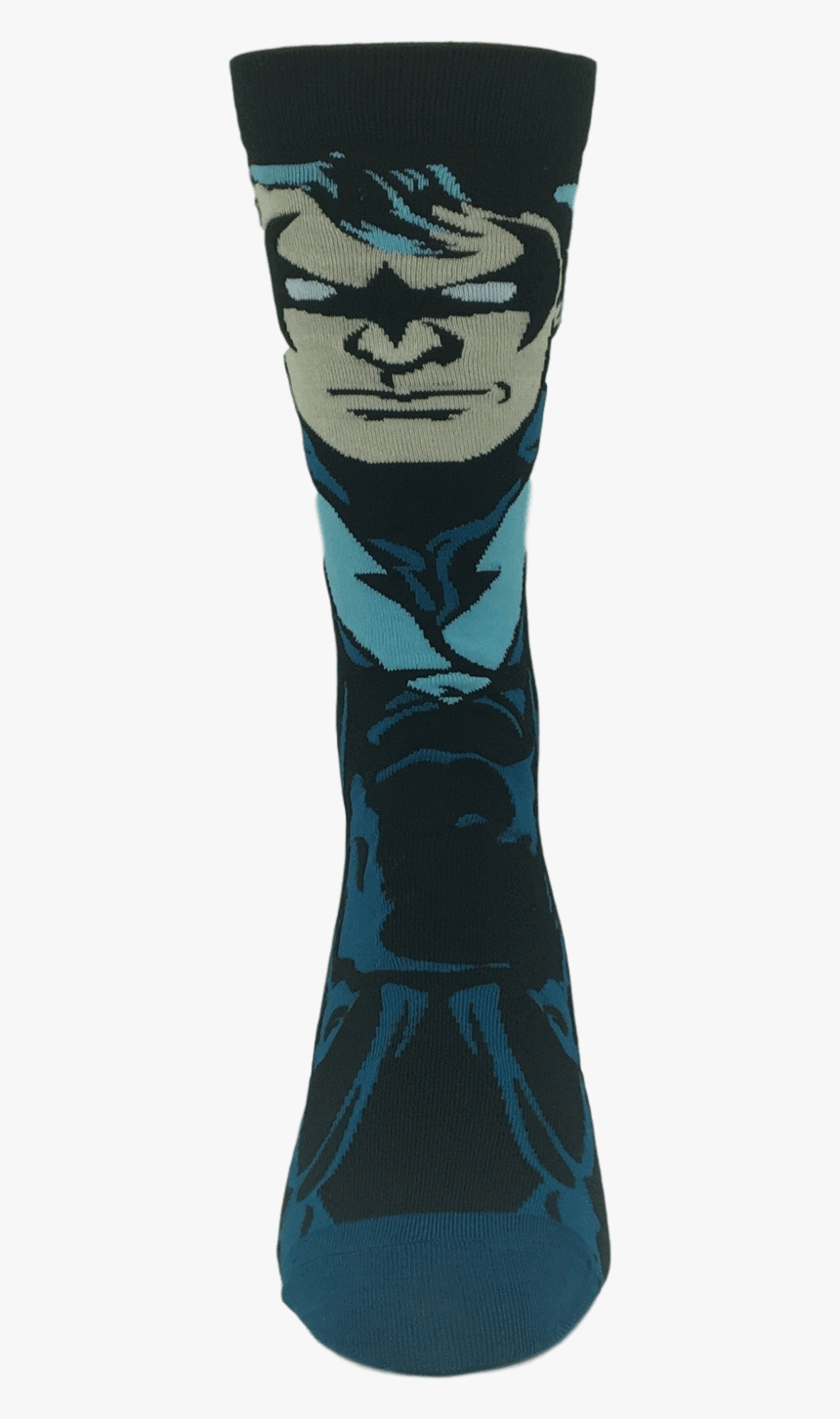 Dc Comics Nightwing 360 Superhero Socks - Boot, HD Png Download, Free Download