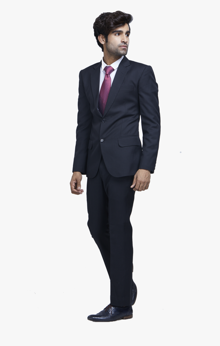 Black Formal Striped Suit - Suit With Jogger Pants, HD Png Download, Free Download