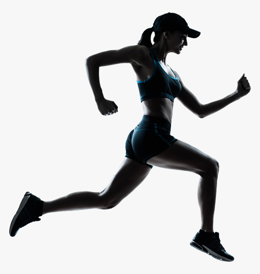 Running Man Png Free Download - Girl Running No Background, Transparent Png, Free Download