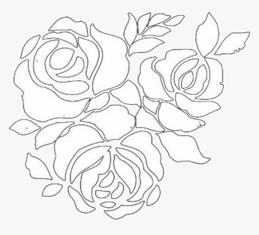 White Whitetheme Whiteflowers Whiteaesthic Aesthetic - Flower Overlay Black And White, HD Png Download, Free Download