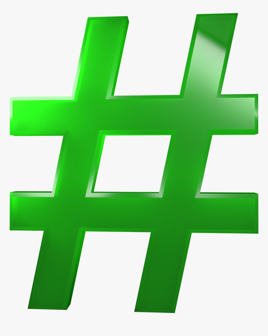 Transparent Instagram Tag Png - Green Hashtag Png, Png Download, Free Download