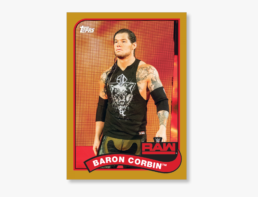 2018 Topps Wwe Heritage Baron Corbin Gold Ed - Poster, HD Png Download, Free Download