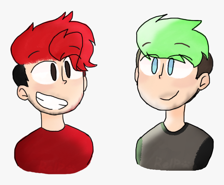 Mouse Draw Is Hard - Markiplier And Jacksepticeye Drawings, HD Png Download...
