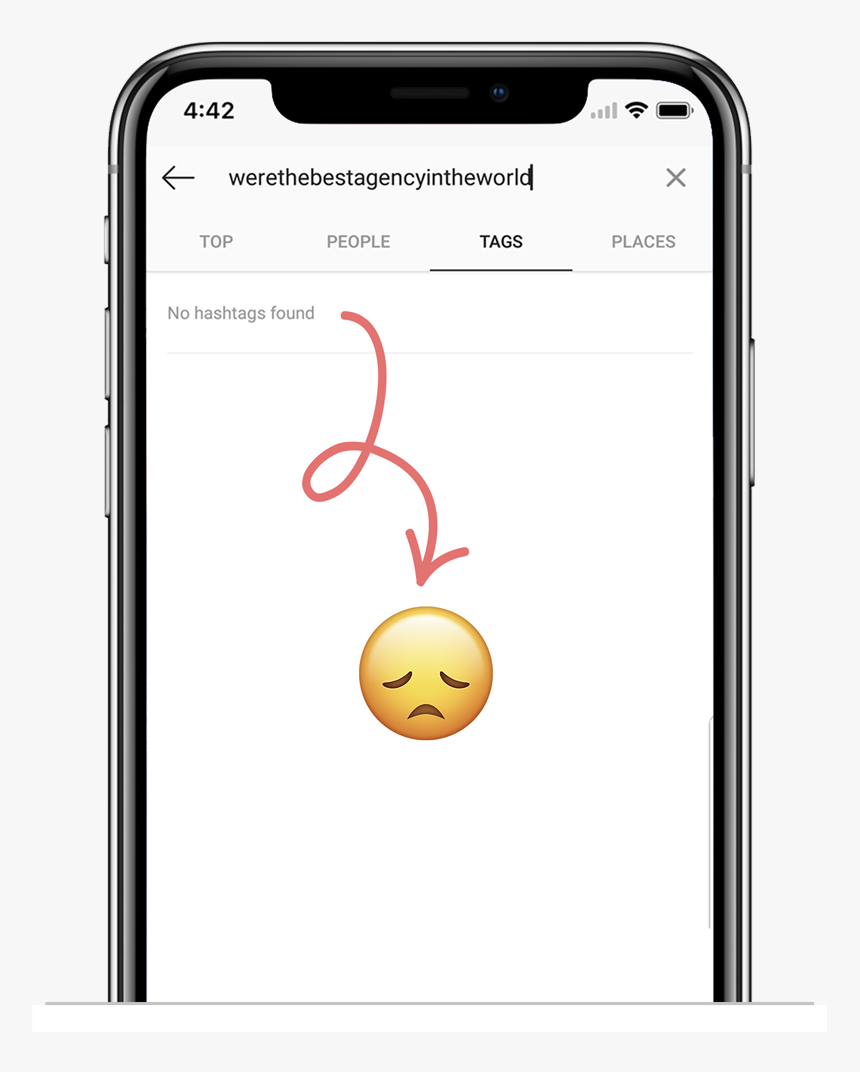 Instagram Search For The Hashtag - Smartphone, HD Png Download, Free Download