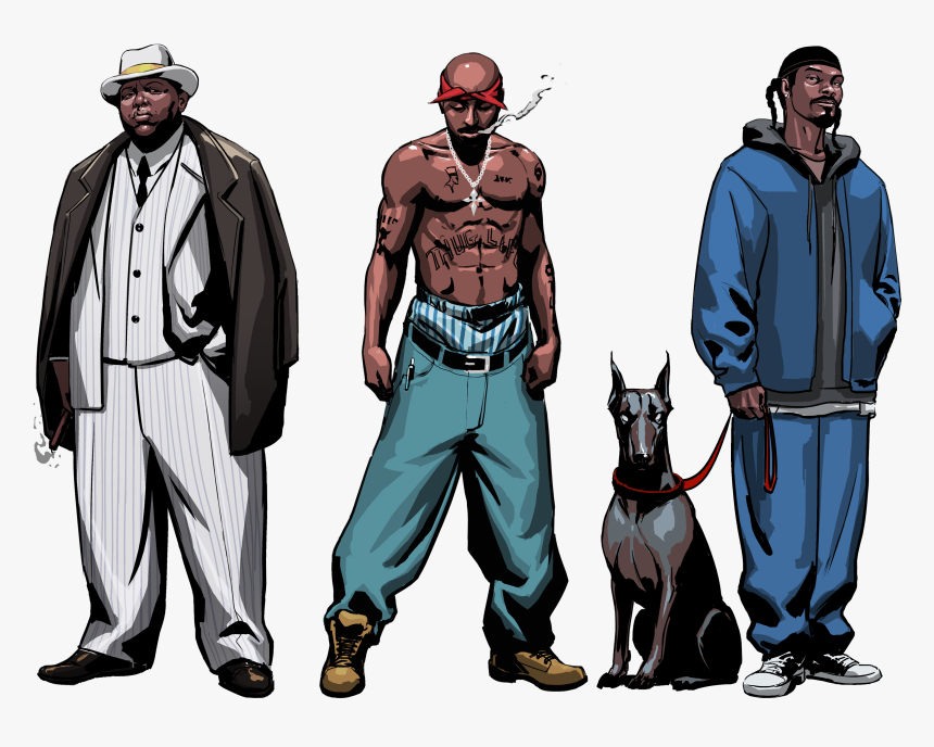 Transparent Snoop Dogg - Snoop Dogg Biggie Tupac, HD Png Download, Free Download