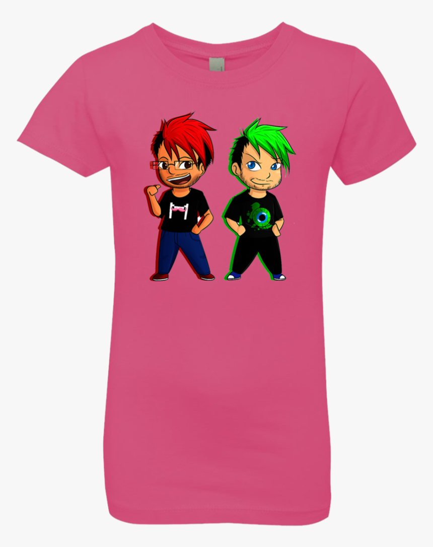 Markiplier And Jacksepticeye Girls - Cartoon Girls Shirt Png, Transparent Png, Free Download