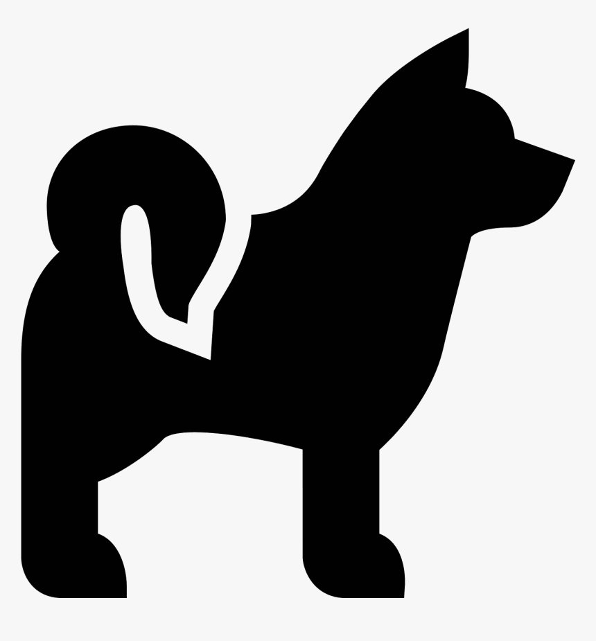 Transparent Lab Dog Clipart - Black Shiba Inu Clipart, HD Png Download, Free Download