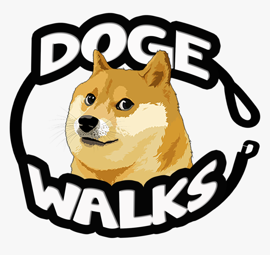 Doge Walks Logo - Shiba Logo, HD Png Download, Free Download