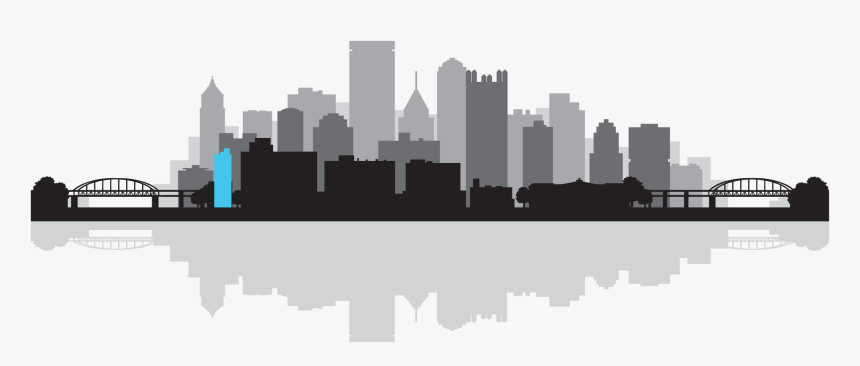 Flying Cork Skyline - Pittsburgh Skyline Silhouette Png, Transparent Png, Free Download