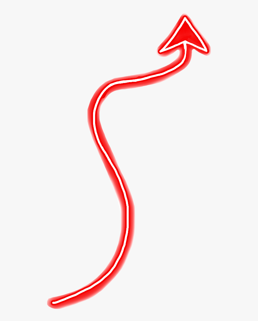 #devil #deviltail #tail #red #halloween #freetoedit - Transparent Red Devil Tail, HD Png Download, Free Download