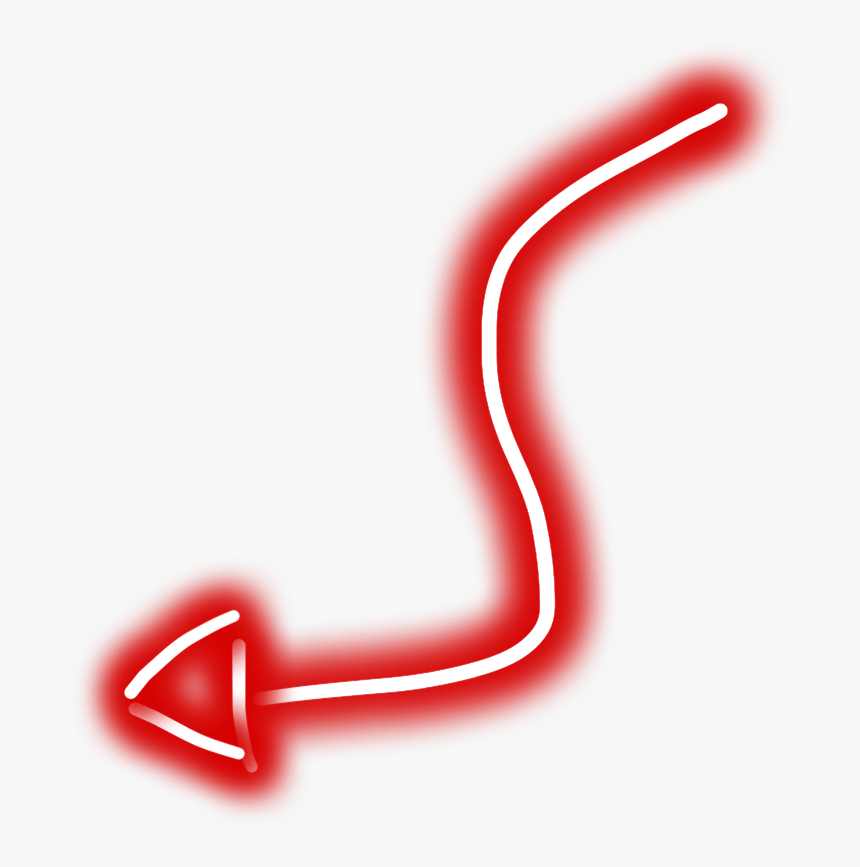 The Devil - Neon Devil Tail Png, Transparent Png, Free Download