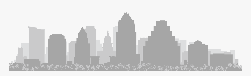 Austin Skyline Outline - Austin City Skyline Png, Transparent Png, Free Download