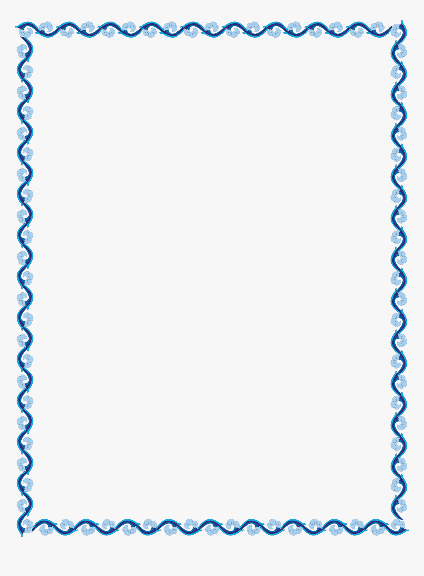 Outline Border Design Simple , Png Download - Simple Border Design Blue, Transparent Png, Free Download