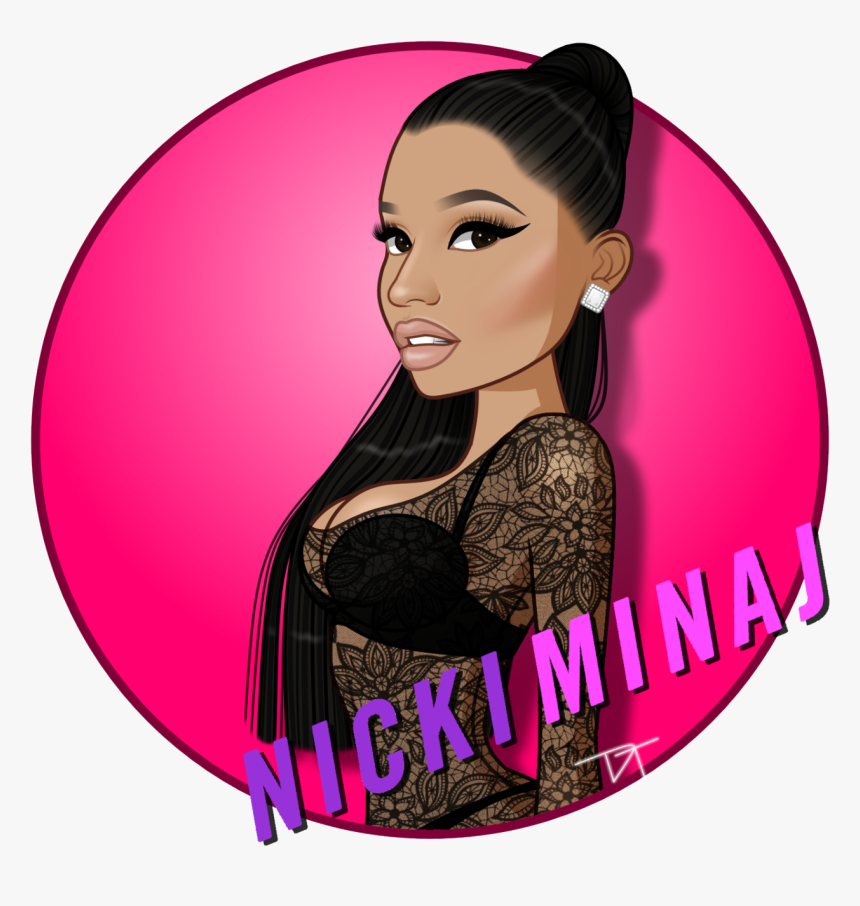 Transparent Nicki Minaj Png - Drawing Nicki Minaj Art, Png Download, Free Download