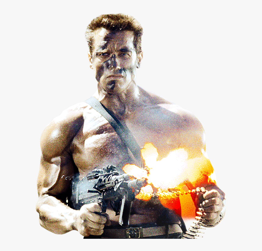 Arnold Schwarzenegger Commando Transparent, HD Png Download, Free Download