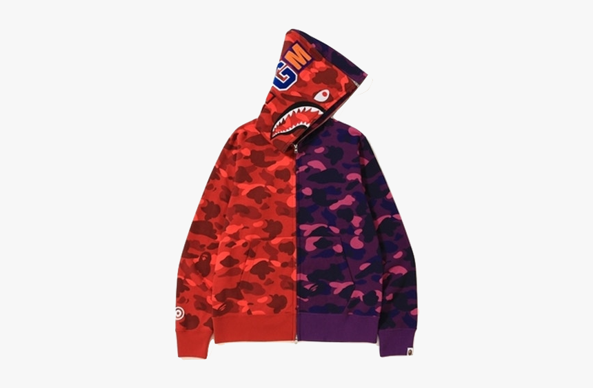 Bape Hoodie Red And Purple, HD Png Download, Free Download