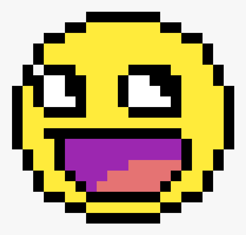 Smiley Face Emoji - Sans Face Pixel Art, HD Png Download, Free Download