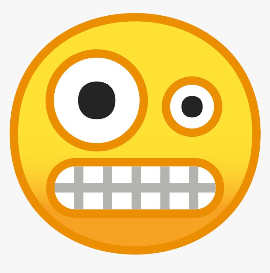 Zany Face Icon - Android Grimace Emoji, HD Png Download, Free Download