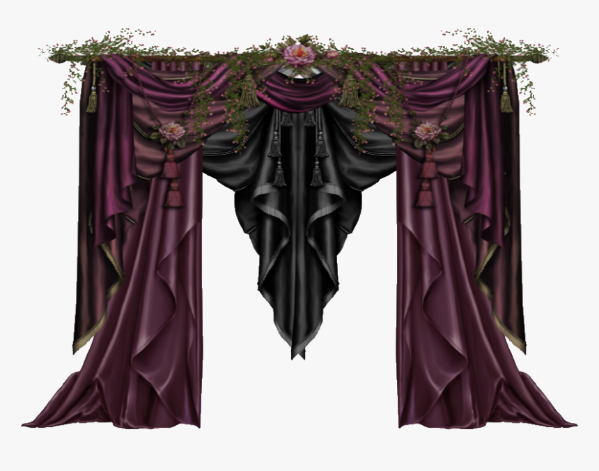 Gothic Curtains Png - Black Curtains Transparent Background, Png Download, Free Download